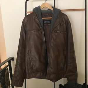 Men’s Guess jacket with a layered look